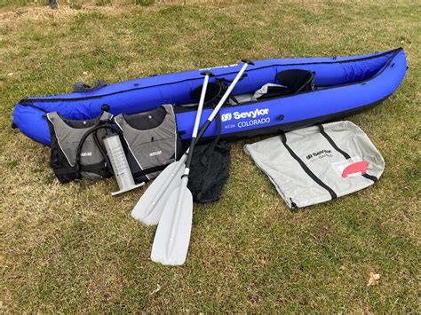 Sevylor Colorado Inflatable Kayakcanoe Kcc335 Used Only Once In