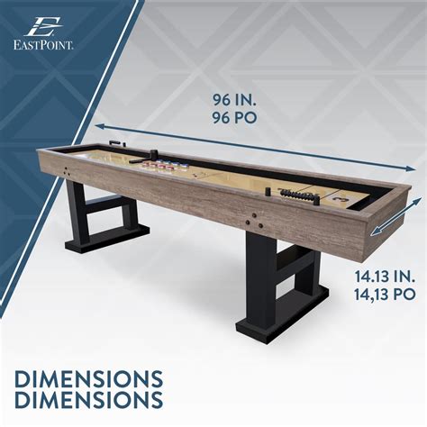 Eastpoint Sports Indoor Shuffleboard Game Table 9 Ft Canadian Tire