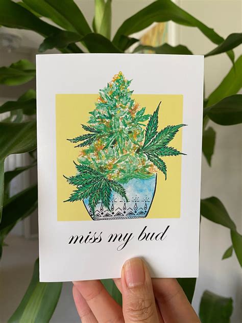 Cannabis Weed Greeting Cards Set Of 8 Special Unique Cards Etsy