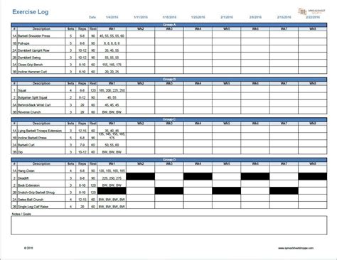 True natural bodybuilding excel sheet diet spreadsheet meal plan planner template program bill. Workout Log Template - https://www.spreadsheetshoppe.com/