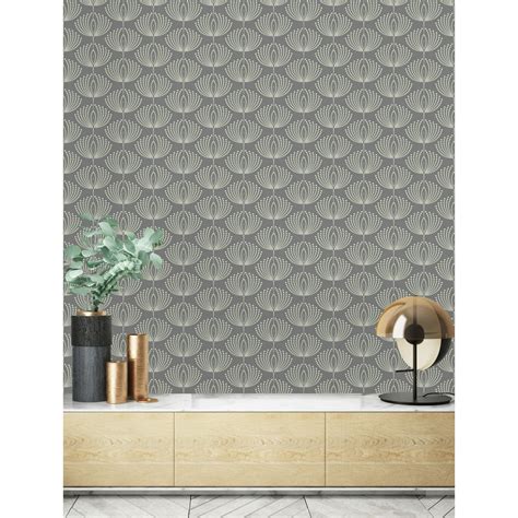Abstract Gray Pattern Peel And Stick Wallpaper