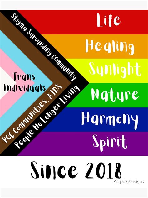 Progress Pride Flag Meaning Magnet For Sale By Zayzaydesigns Redbubble