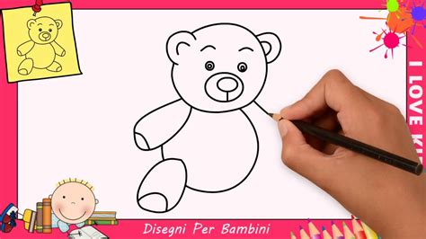 Disegni facili da copiare a matita. Come disegnare un orsetto FACILE passo per passo per ...