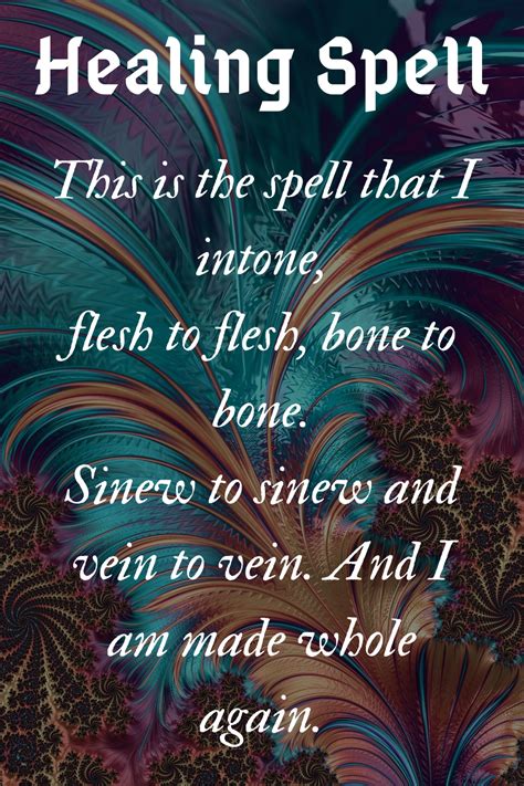 A Healing Chant For Spells In 2020 Healing Spells Wiccan Quotes