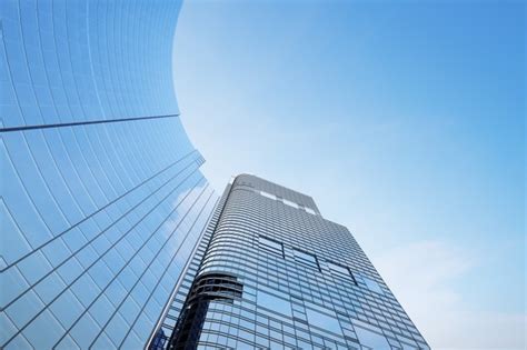Premium Photo Low Angle View Of Futuristic Architecture Skyscraper