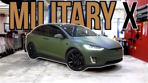 Matte Army Green Tesla Model X Looks Sick Evs Vlog Youtube
