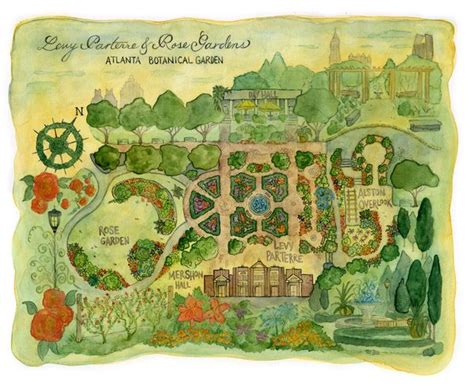 Quite A Beautiful Map Of Atlanta Botanical Garden Botanical