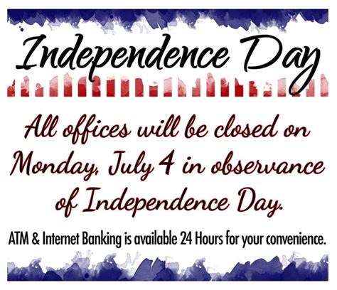 July 4th Holiday Jim Thorpe Neighborhood Bank