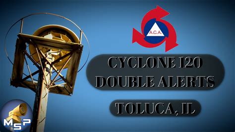 Aca Cyclone 120 Tornado Siren Test 3 And 1 Minute Alerts Toluca