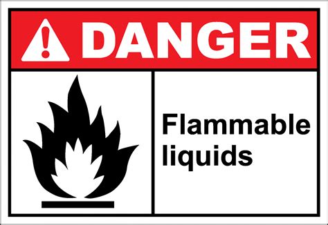 Danger Sign Flammable Liquids Safetykore