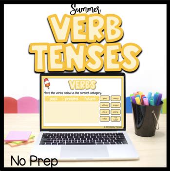 Summer Verb Tenses Lesson And Activity No PREP By Laker Teacher