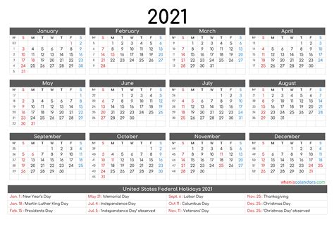 2021 12 Month Calendar Printable Calendars 2021