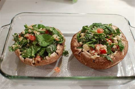 Juicy, pan seared chicken with mushroom gravy. Food That Rocks: Spinach & Feta Stuffed Portabella Mushrooms