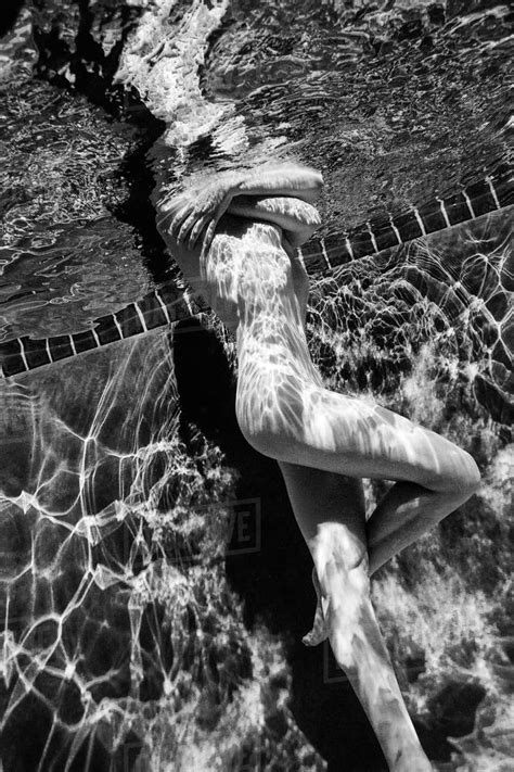 Naked Caucasian Woman Swimming Underwater Stock Photo Dissolve My Xxx Hot Girl