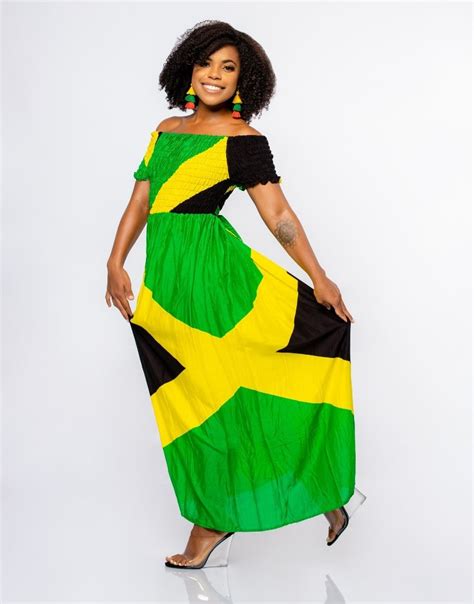 Jamaican Flag Maxi Dress Ubicaciondepersonascdmxgobmx