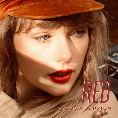 Taylor Swift Red Taylors Version Album Cover Concept