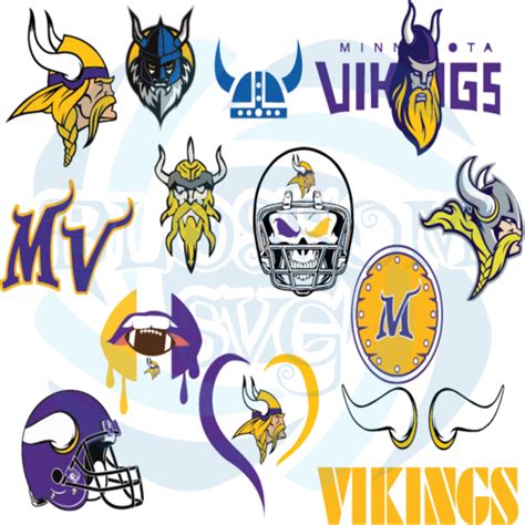 Minnesota Vikings Logo Bundle Svg Minnesota Vikings Logo Svg