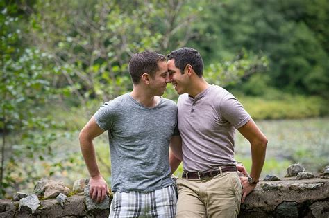 Outdoor Gay Engagement Shoot In Massachusetts Popsugar Love And Sex