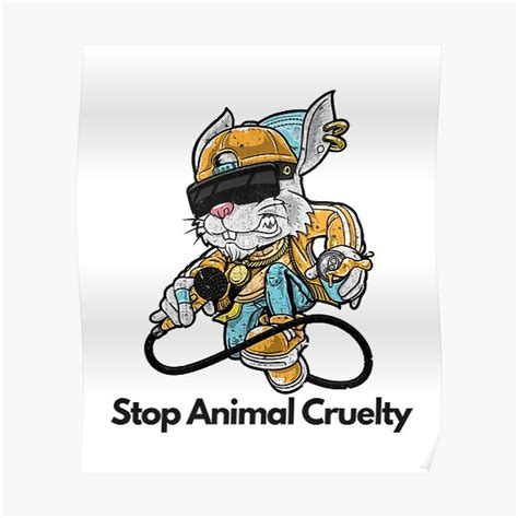 Stop Animal Testing Posters Redbubble