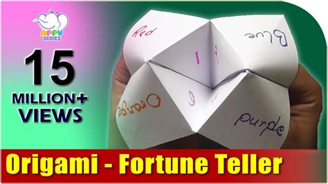 Youtube Fortune Teller Game Origami