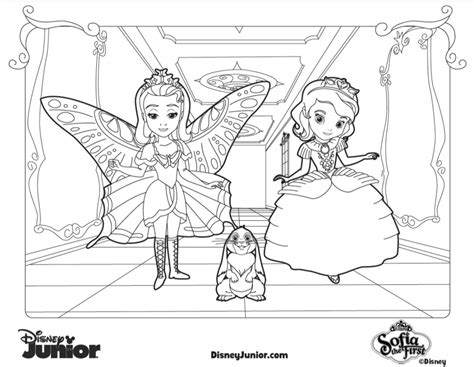 Amber Sofia And Princess Coloring Pages