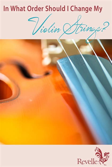 In What Order Should I Change My Violin Strings? | Violin strings, Violin, Violin lessons