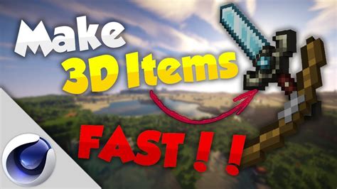 How To Make Minecraft Items In Cinema 4d Fast Minecraft Animation
