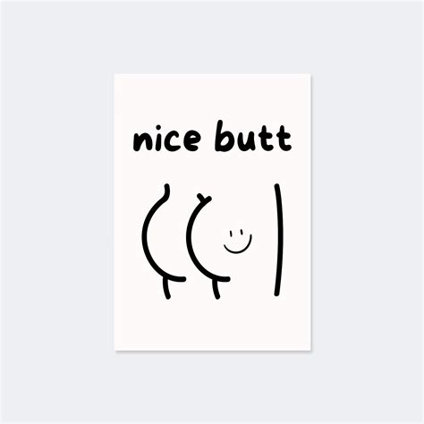 nice butt poster
