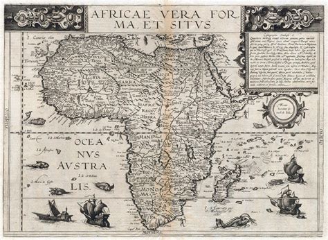 1593 Map Of Africa Africa Map Map Old Maps