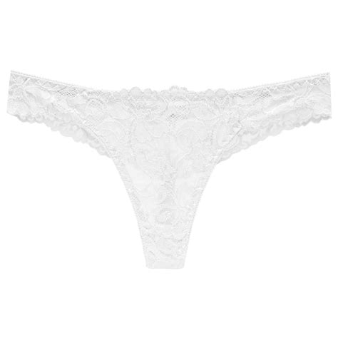 Taiaojing Women S Cotton Thong Low Waist Lace Briefs Panties Underpants Sexy Panties Ladies