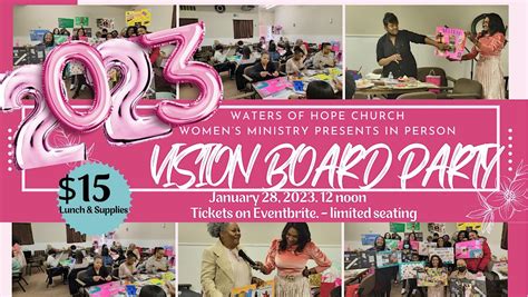 2023 Vision Board Luncheon Waters Of Hope Empowerment Center Columbus
