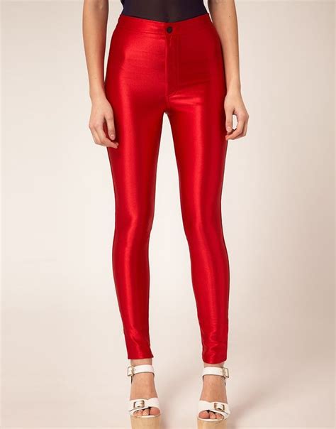 American Apparel Red Disco Pants X Disco Pants American Apparel