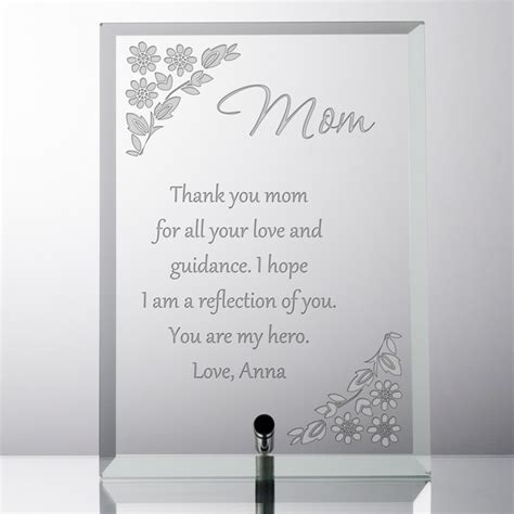 Everything from splurges to truly unique presents for a woman during pregnancy. Personalized Keepsake Plaque for Mom