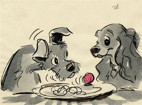 Lady And The Tramp Concept Art Disney Sketches Disney Fan Art