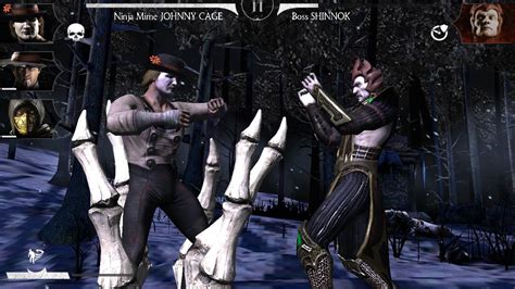 Mortal Kombat X Mobile Ninja Mime Johnny Cage Vs Shinnok Fw