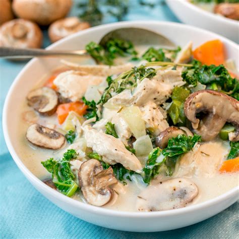 Creamy Mushroom Soup Recipe With Chicken