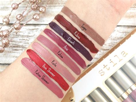 Stila Holiday Star Studded Eight Stay All Day Liquid Lipstick Set Review And Swatches