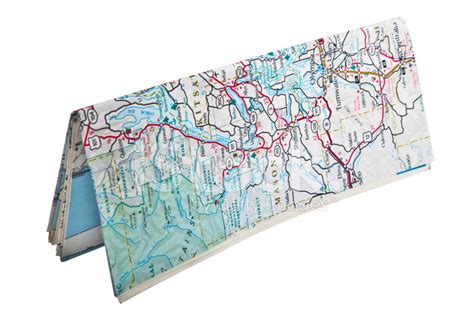 Folded Map Standing Stock Photos
