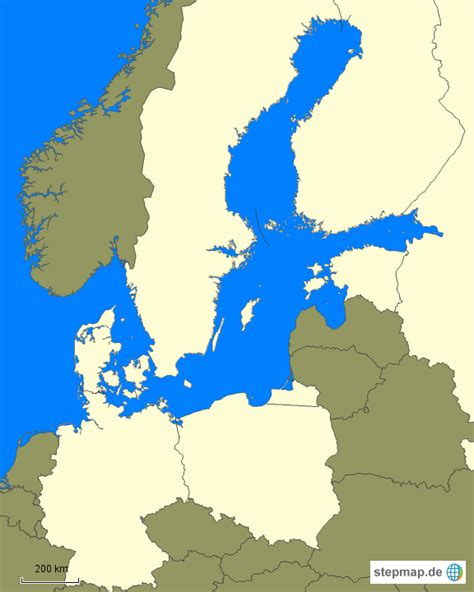 Stepmap Ostseekreuzfahrt04 Flach453 Landkarte Für Europa