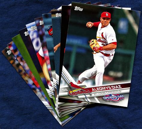 Greatest plays and games in st. 2017 Topps Opening Day St. Louis Cardinals Baseball Cards Team Set
