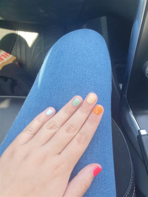 Just Got My Nails Done With Gel For The First Time Still Trying To