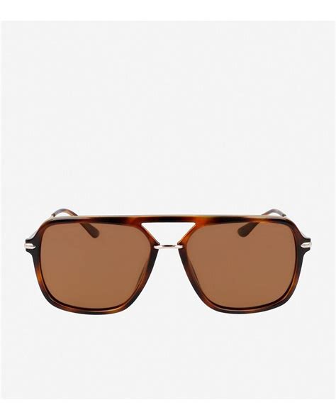 Cole Haan Modern Navigator Sunglasses In Brown For Men Lyst