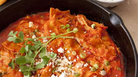 Red Chile Chicken Chilaquiles Recipe