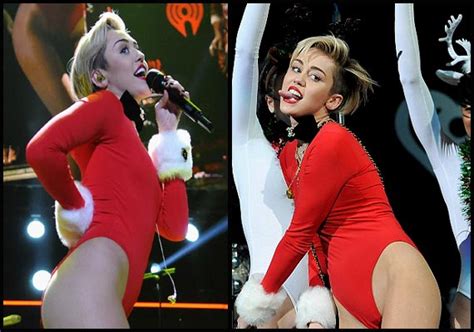 Miley Cyrus Strips Twerks Again At The Jingle Ball View Pics Hollywood News India Tv