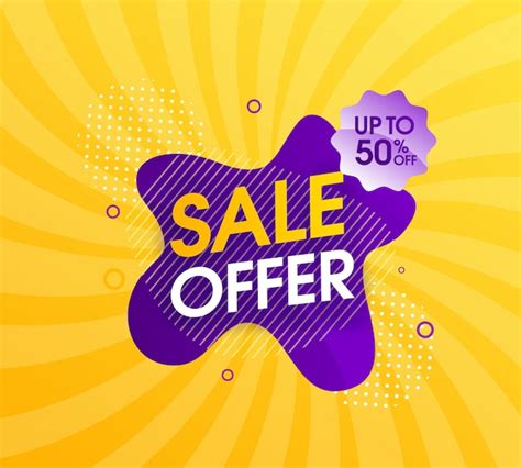 Premium Vector Modern Abstract Sale Promotion Design