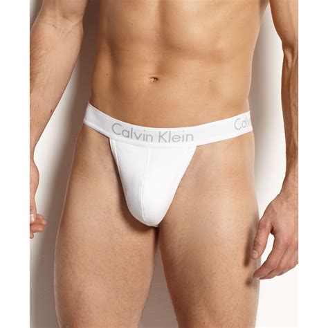 Calvin Klein Body Thong In White For Men Lyst