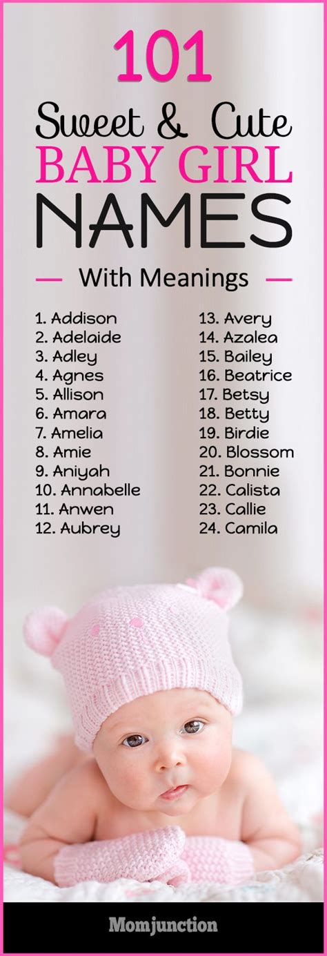 101 Sweet Cute Baby Girl Names With Meanings If You Are