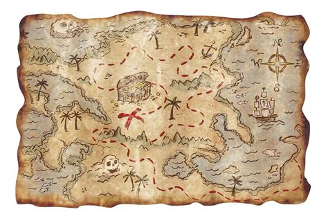 Pirate Treasure Map Make It Look Old With Teabags Great Fun With The