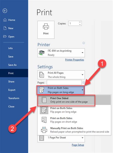 How To Print Single Sided On A Windows Itc Computer Information