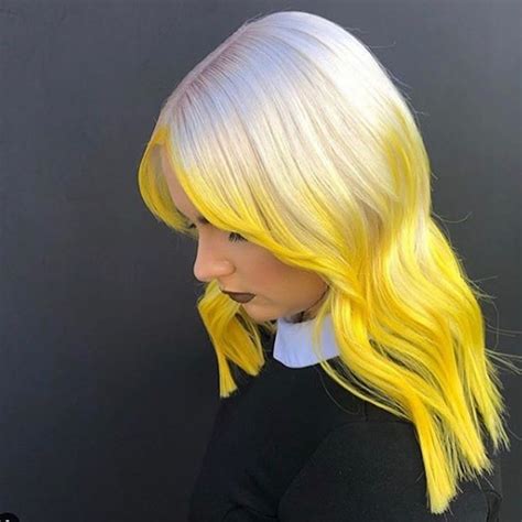 Platinum Blonde Yellow Hair Color I 2020